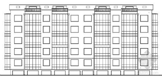 9层商业住宅楼供暖资料下载-某供暖公司五层住宅楼建筑结构方案图