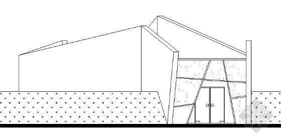 建筑小品平面立面剖面图资料下载-某广场的建筑小品-画廊