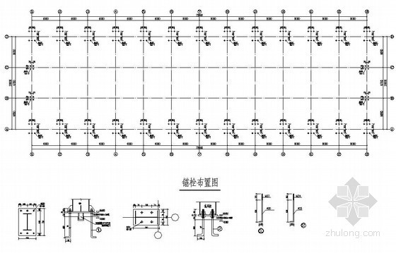 20m跨单坡钢结构厂房资料下载-某20m厂房结构设计图