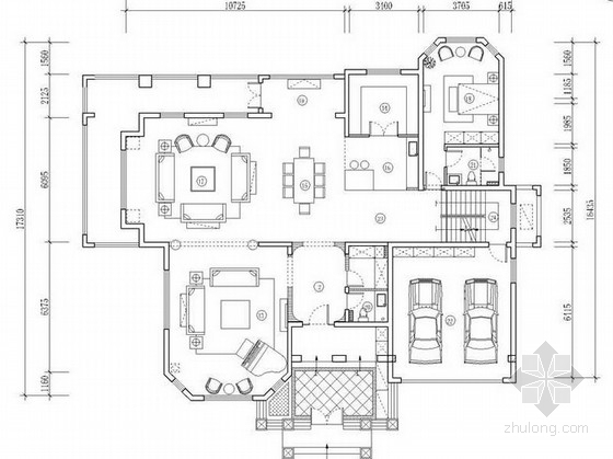 新古典之阿维侬庄园资料下载-[北京]新古典庄园双层别墅室内装修设计方案