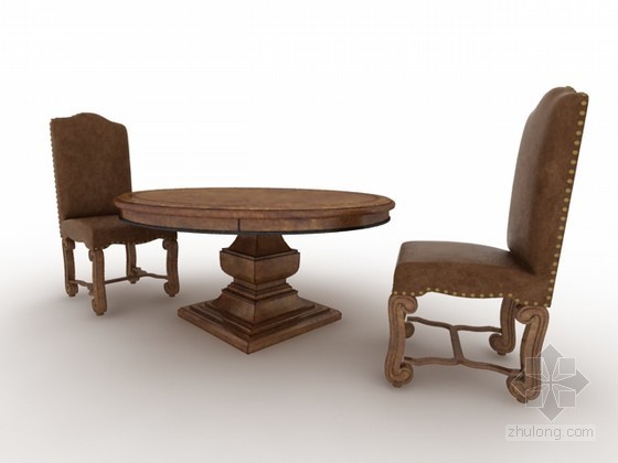 室内休闲桌椅资料下载-木制休闲桌椅