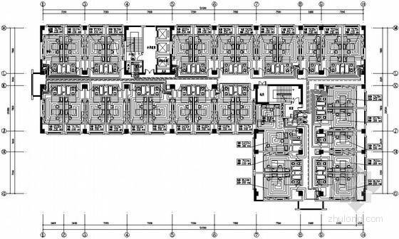 换热站管道系统图CAD资料下载-[西安]办公综合楼暖通空调设计施工图（换热站)