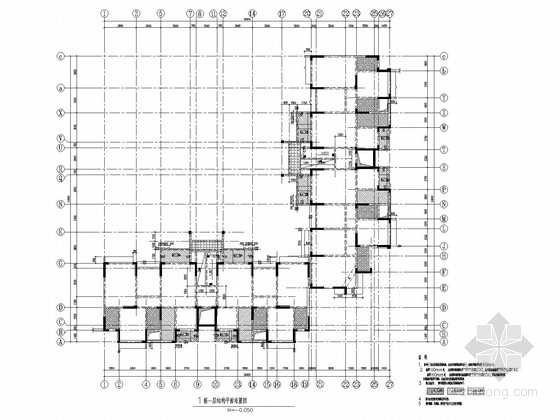 四川12层住宅资料下载-[四川]震后建筑7层剪力墙住宅结构施工图