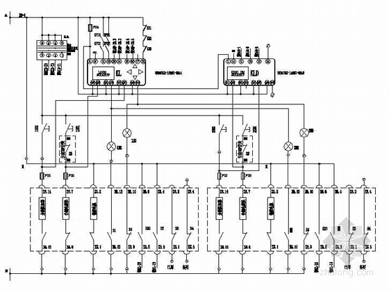双电源图纸设计资料下载-西门子双电源切换原理图纸