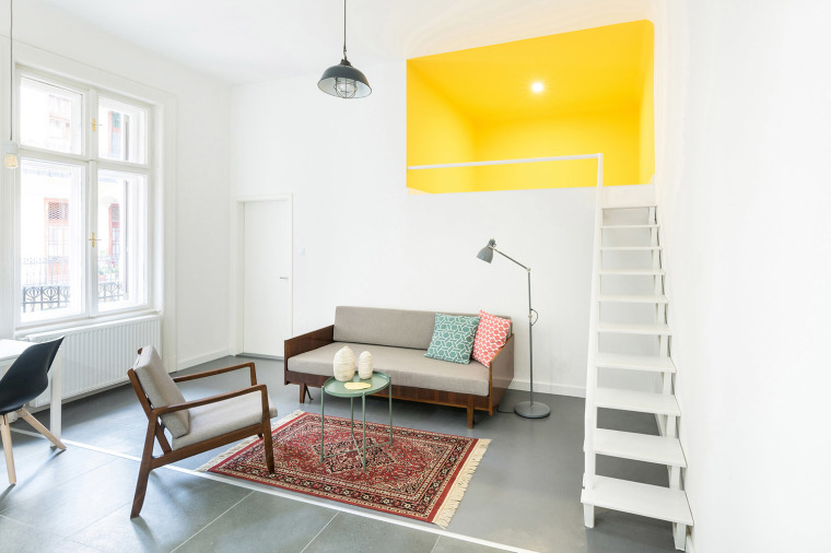 小型公寓室内设计SU资料下载-匈牙利一分三小型公寓