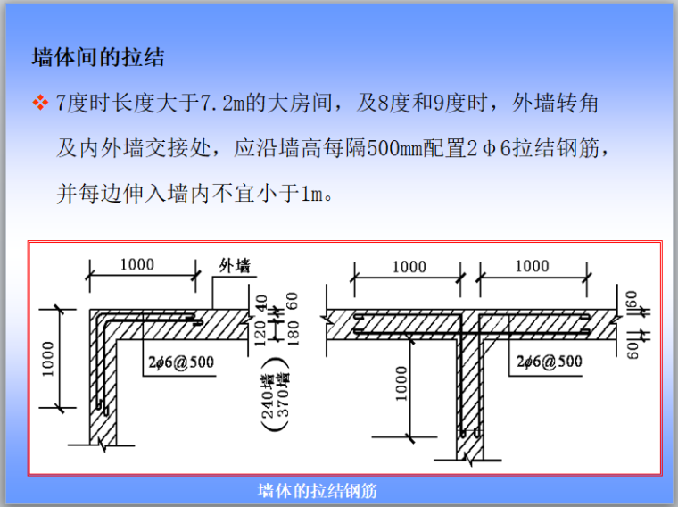 建筑结构与识图第六章-砌体结构-墙体间的拉结