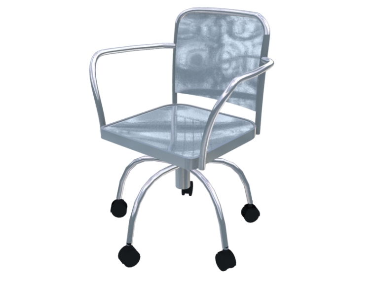 su模型办公椅资料下载-清爽办公椅3D模型下载