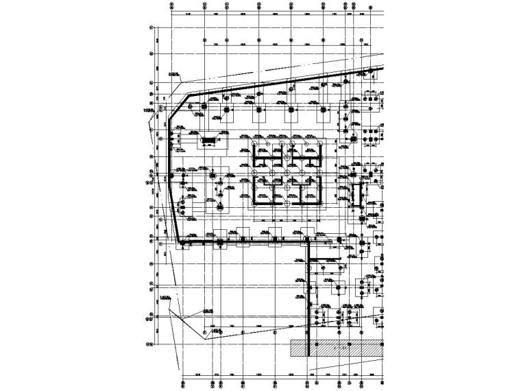 [广东]多栋复杂框筒超高层写字楼施工图（CAD、PDF与PLT三版本）-桩基平面布置图(一).jpg