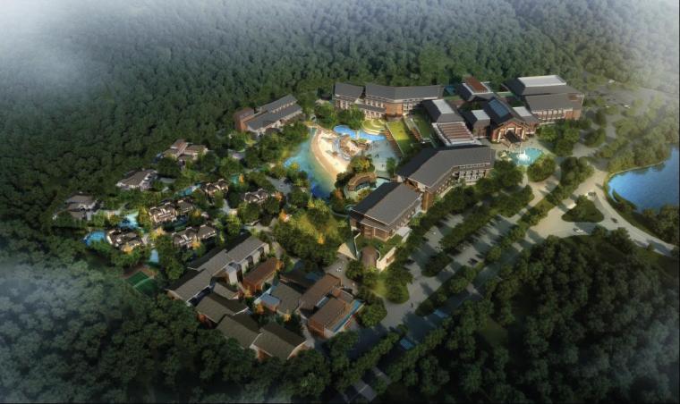 新中式风格国际度假酒店建筑设计方案文本分享-点击查看大图