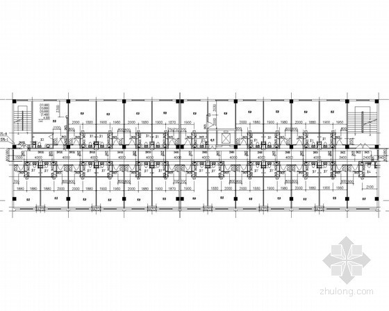 [海南]多层旅馆水电消防施工图（雨水利用）-喷淋平面图 