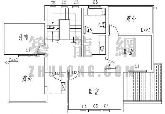 某西式别墅建筑、结构、电器施工图-4