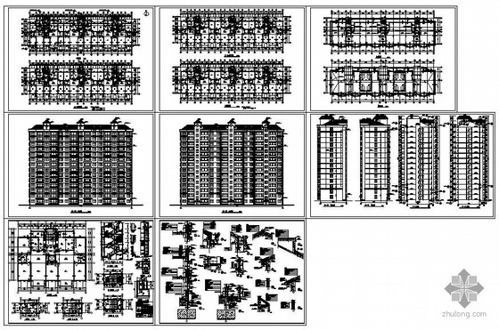 高层住宅施工图大样图资料下载-吉林某小高层住宅施工图