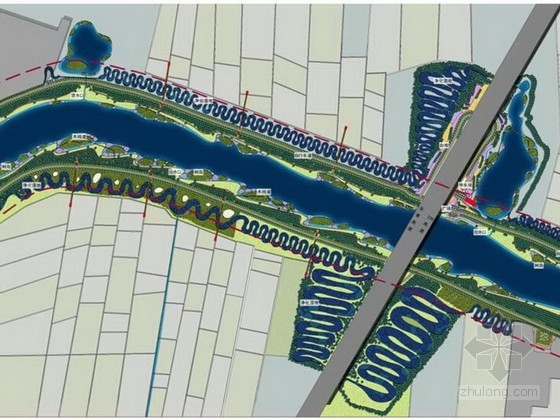 河流概念方案资料下载-[山东]生态湿地河流两岸景观工程设计方案（北京著名景观公司）