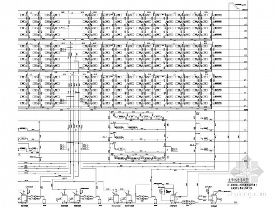 储水箱连生活热水图资料下载-[福建]五星级酒店给排水施工图（生活热水系统、泳池循环水系统）