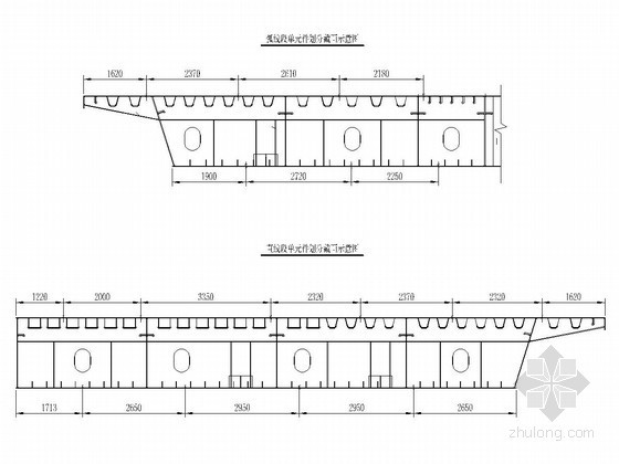 火车站枢纽高架桥钢箱梁架设安全专项方案（70页 附大量CAD图）-B1联匝道分段、单元件划分及编码图 