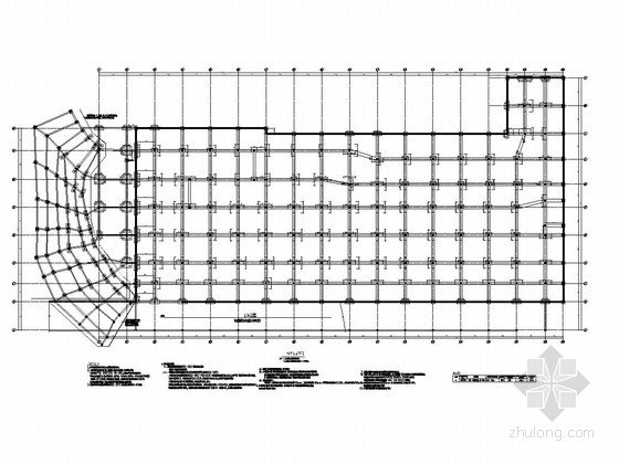 地下汽车库建筑施工图资料下载-[南京]地下二层框架结构汽车库结构施工图