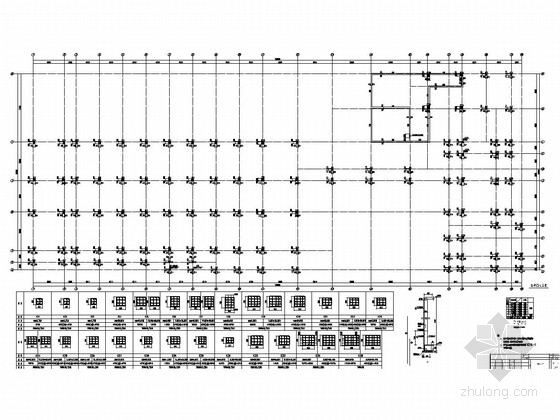 地下结构施工图纸教学资料下载-[东莞]五层框架与钢桁架混合结构教学楼结构施工图（含地下室抗浮计算书）