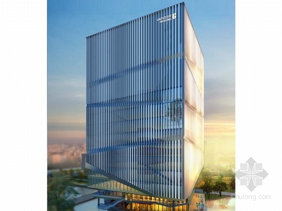 1层办公模型资料下载-[上海]24层现代风格医疗科技基地办公塔楼建筑设计方案文本