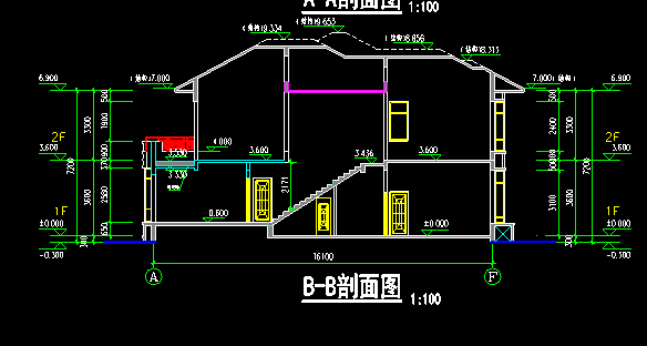 欧式别墅建筑结构施工图