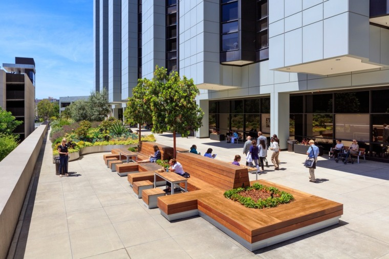 美国加州大学医疗中心资料下载-美国Cedars-Sinai医疗中心屋顶花园