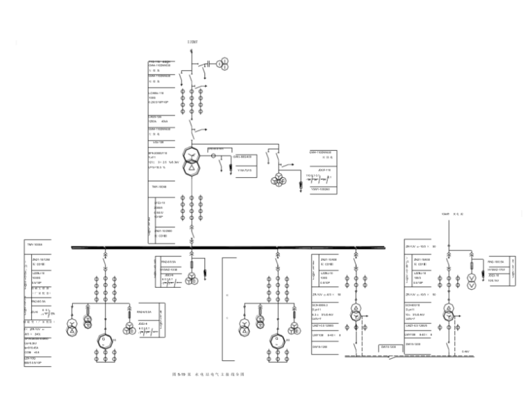 双母线主接线图资料下载-变电站电气主接线图图形展示17页