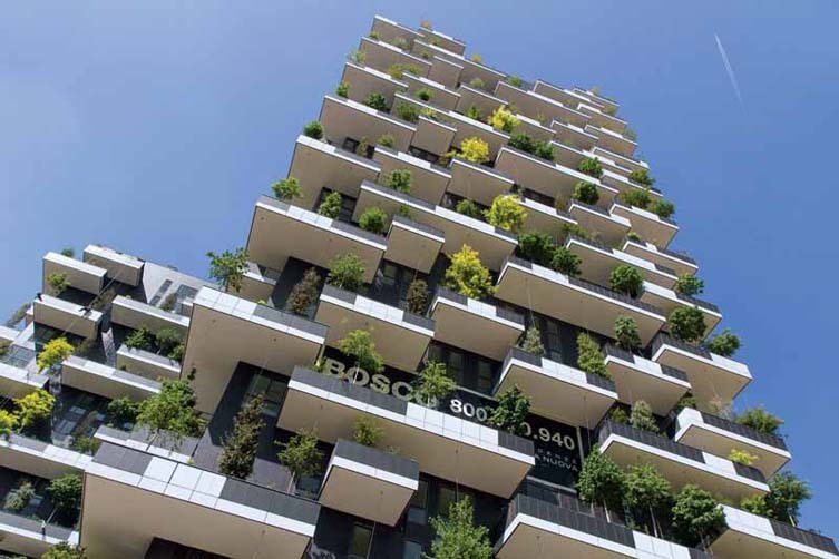 现代高层平层公寓资料下载-意大利米兰垂直森林