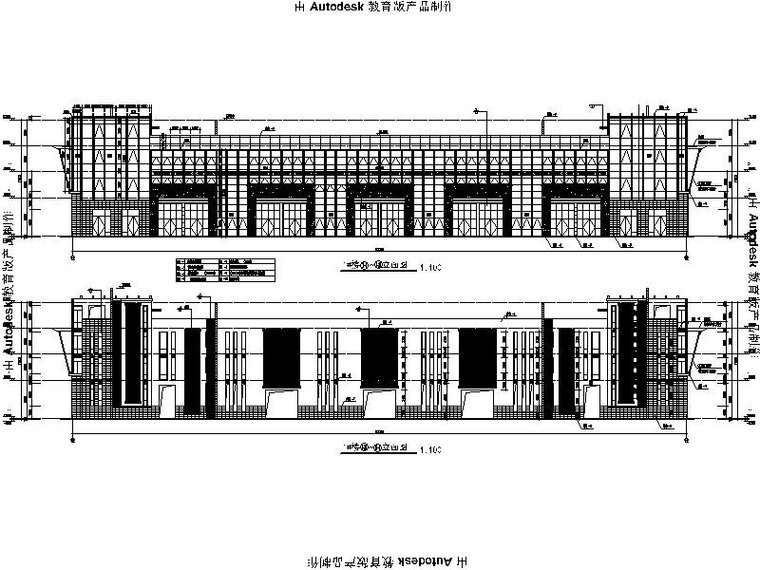 [江西]经典中式简约售楼处设计施工图（含效果图）-[江西]经典中式简约售楼处设计立面图