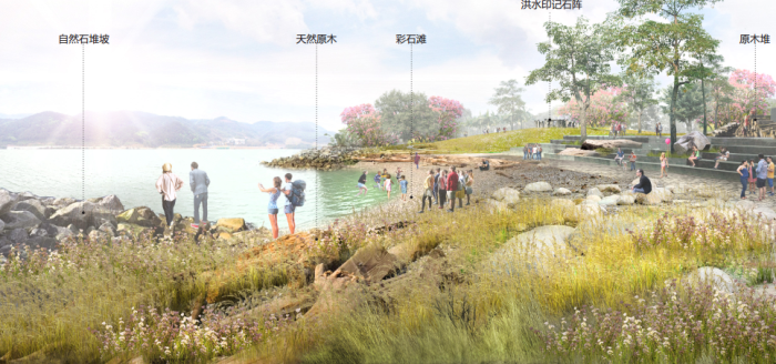 廊道景观规划设计资料下载-[广西]湿地公园生态绿色廊道滨江景观规划方案设计（2016最新）