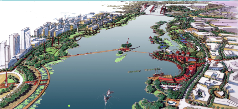 [江西]滨湖总体方案设计框架-北区效果图
