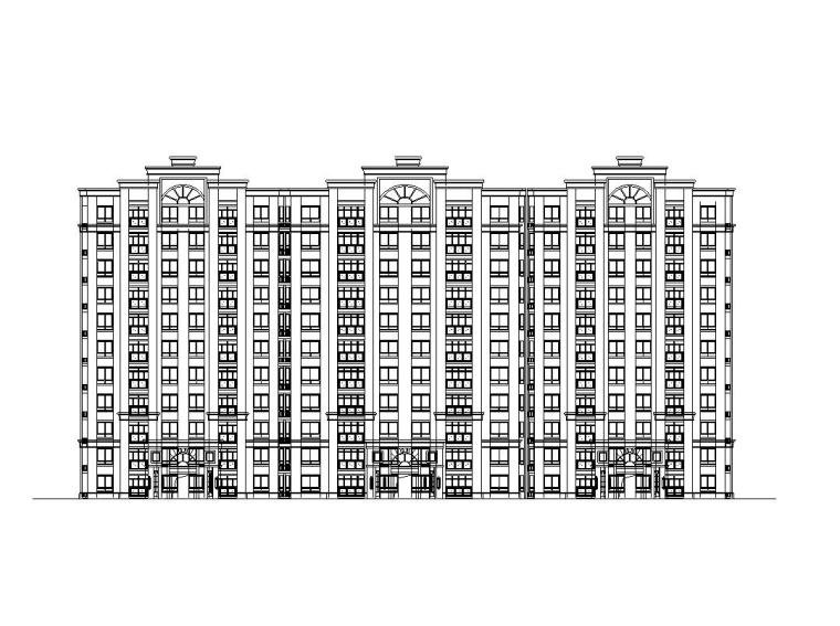 建筑模板cad资料下载-[江苏]特色欧陆风格建筑全套施工图设计（CAD）