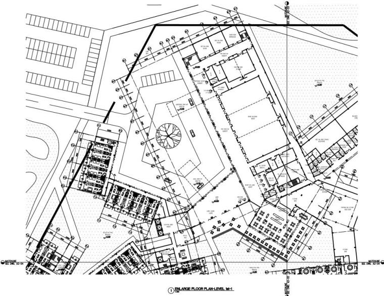 [河南]新中式风格西北湖酒店建筑方案设计（PDF+38页）-平面图