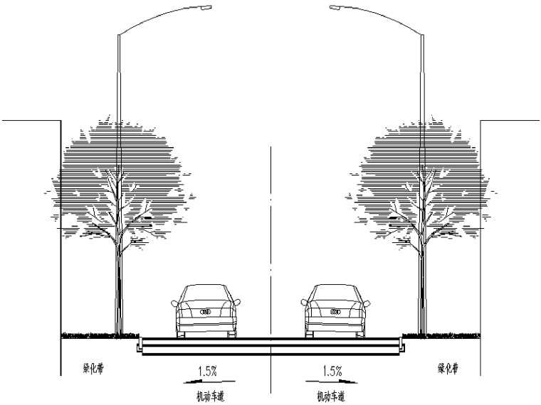 二级路标准横断面图资料下载-[四川]飞鸽路道路提质改造工程施工图设计