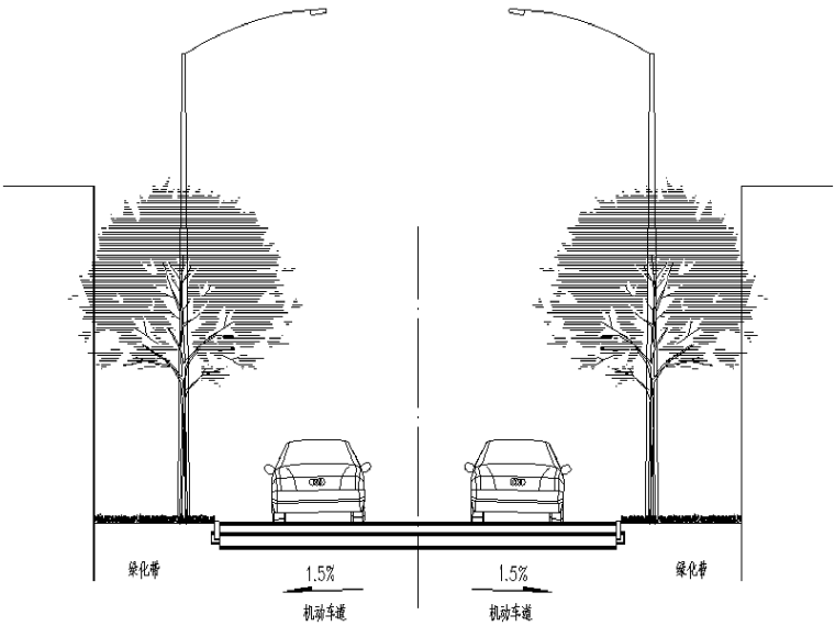 道路景观带提质改造资料下载-[四川]飞鸽路道路提质改造工程施工图设计