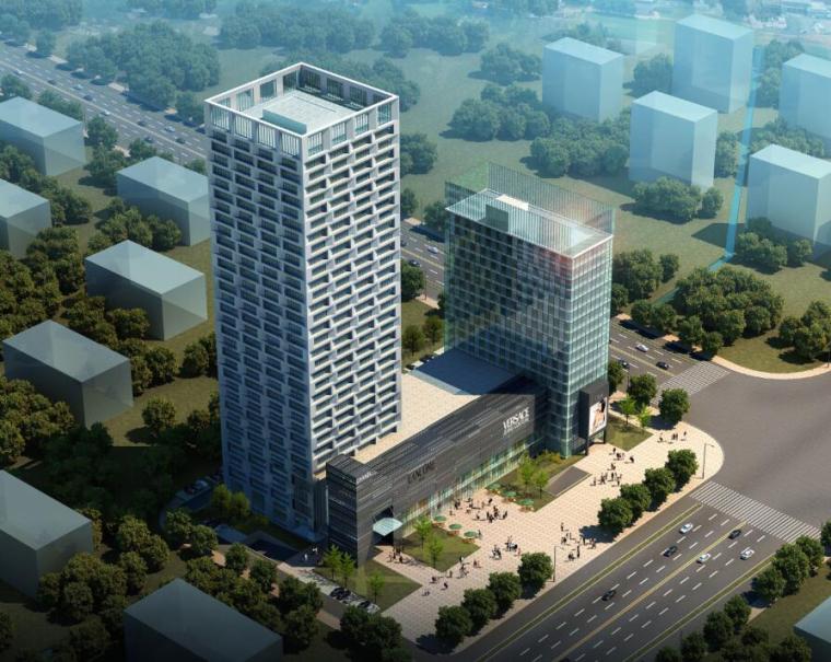 大厦景观cad资料下载-[江苏]某城市新城建设大厦项目方案文本（包含PDF+CAD+52页）