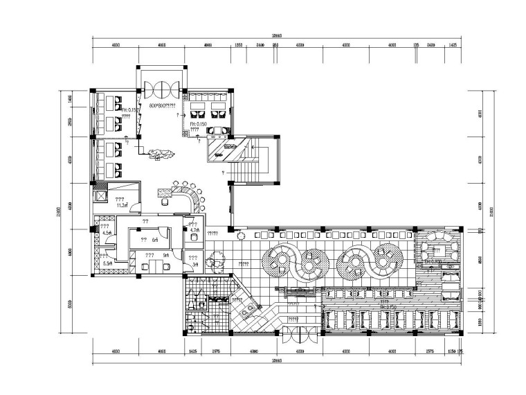 手绘室内方案资料下载-中式风格咖啡厅装修设计方案（附手绘效果图）