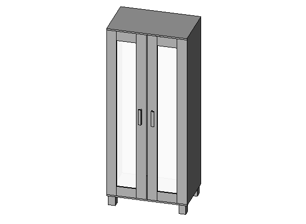 su衣柜模型下载资料下载-bim族库-revit族文件-衣柜