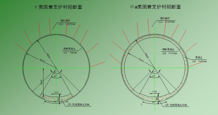 [大伙房]输水工程长大隧道TBM快速掘进施工技术-II和III类开挖及支护断面