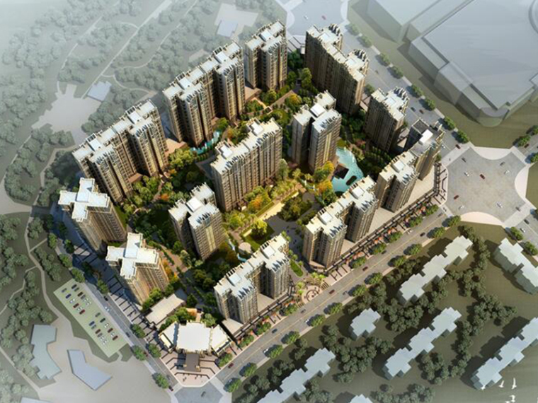 山地居住区地块项目资料下载-[武汉]居住区中建锦城项目方案设计文本PPT（52页）