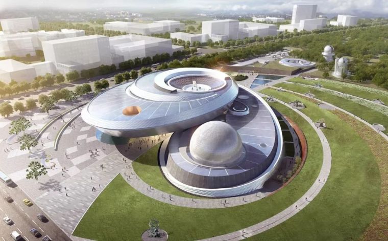 24m空间桁架图资料下载-世界最大、最炫酷天文馆：上海天文馆结构设计大揭秘！