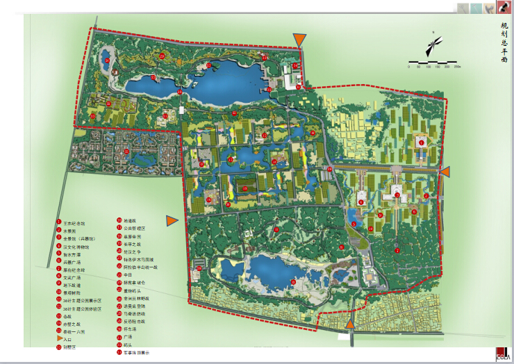 [山东]中国羊山古镇旅游度假区片区景观规划文本（108页）-平面图