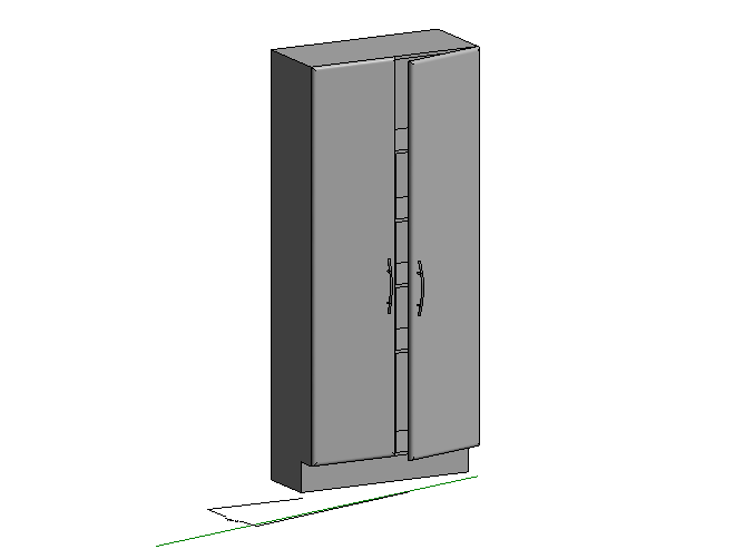 BIM安全文明族库资料下载-bim族库-revit族文件-柜子