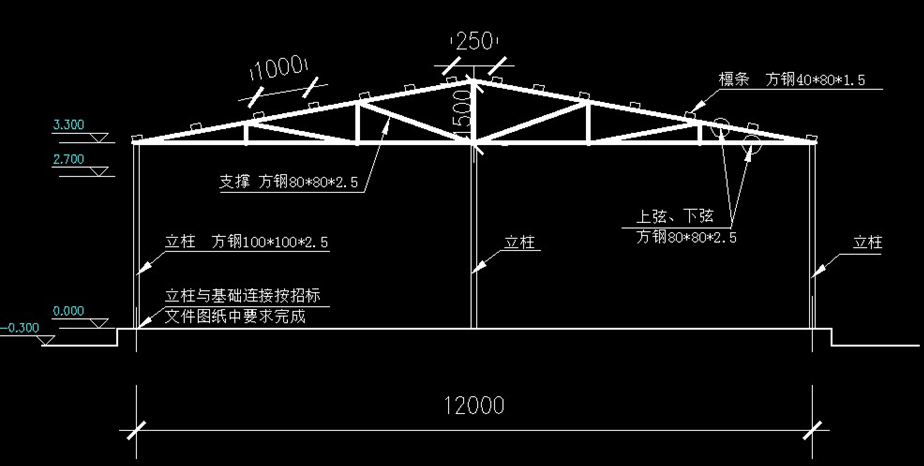 钢结构彩钢房深化设计(word,17页)