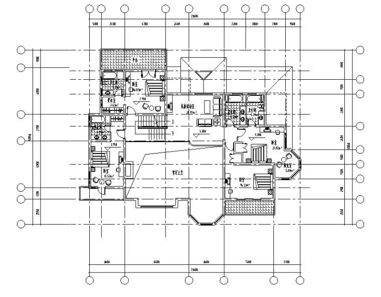 剖面su模型资料下载-两层502平方米独栋别墅室内设计CAD图纸及SU模型