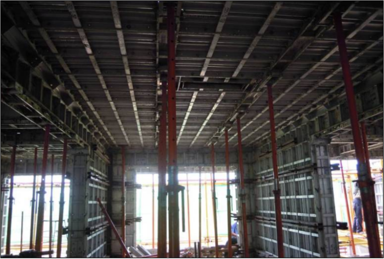 盖板涵搭板施工过程资料下载-建筑工程铝模板全过程施工工艺图解(效果照片)