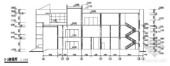 某农业大学大学餐厅建筑设计方案图-2