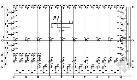 跨度12米钢结构厂房图纸资料下载-某12米柱距钢结构厂房结构施工图