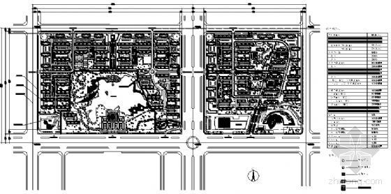松雅安置小区总体规划图资料下载-某800亩小区总体规划