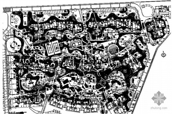 小区停车位数量设计资料下载-安徽合肥某住宅小区环境景观设计施工图
