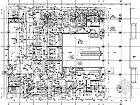 商城建筑施工图纸案例资料下载-[上海]大型商城空调通风设计施工图纸(知名院设计)