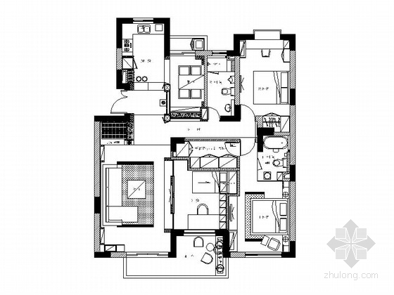 室内现代实景图资料下载-时尚优雅现代三居室装修图（含实景图）